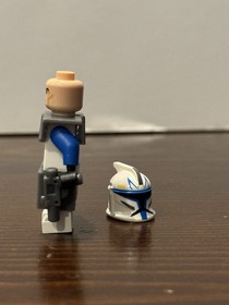 LEGO Star Wars Phase 1 Captain Rex Minifigure - sw0194 - Set 7675 No Visor