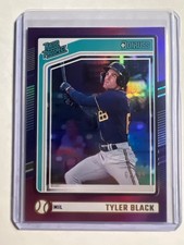 Tyler Black 2024 Panini Donruss Baseball Rated Prospect Purple Foil /99 #120