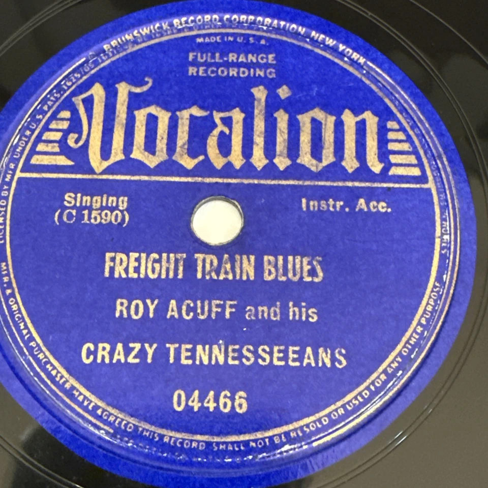 1936 COUNTRY Roy Acuff WABASH CANNON BALL 78 rpm VOCALION 04466 V+ Foto 4 de 4