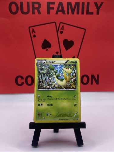 Servine 1/12 Holo McDonald’s Promo Pokemon TCG 2012 HP