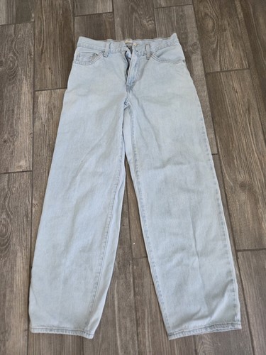 Levi's Premium Baggy Dad Straight Jean Light Blue Wash size 25. EUC