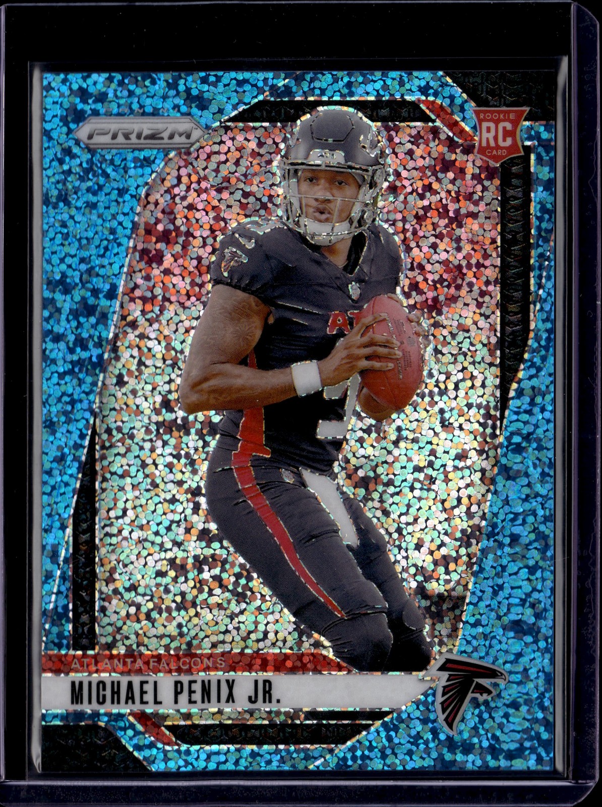 2024 Panini Prizm Michael Penix Jr. #378 Blue Sparkle /96 RC