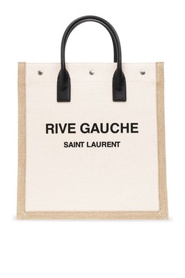 Saint Laurent - Men -  Rive Gauche North/South  shopper bag - Cream