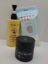 Pregnancy Bundle BELLA B Mommy Body Wash Scrubber Belly Butter 