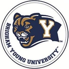 5 1/2 Inch BYU Cougar Logo Decal Brigham Young University Cougars Removable Wall