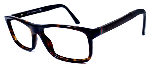 GUCCI GG1074 JOY Italy Brown Tortoise Eyeglasses Frame 55-16-140