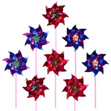  Toyvian 20pcs Kunststoff Regenbogen Windrad DIY Windmühle Buntes Spielzeug für