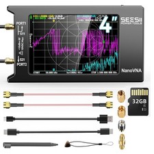 NanoVNA-H4 Vector Network Analyzer 10KHz-1.5GHz HF VHF UHF 4" Antenna Analyzer