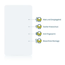 2x Schutzfolie Matt für Zenec Z-E3715 Displayschutz Antireflektierend