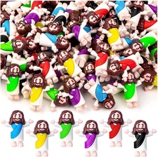 60Pcs Mini Jesus Figurines, Small Little Jesus Toys, Tiny Jesus Figures, Origi
