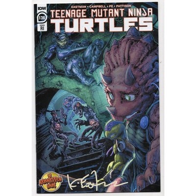 TMNT #136 IDW (2024) NM Comic Book RI Variant Signed Kevin Eastman COA
