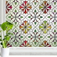 Privacy Frosted Window Film - Static Cling, Anti-UV, Removable 17.7" x 78.7"