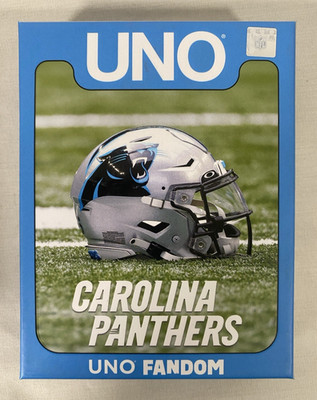Carolina Panthers UNO Fandom NFL Mattel Exclusive Card Game Deck 2024