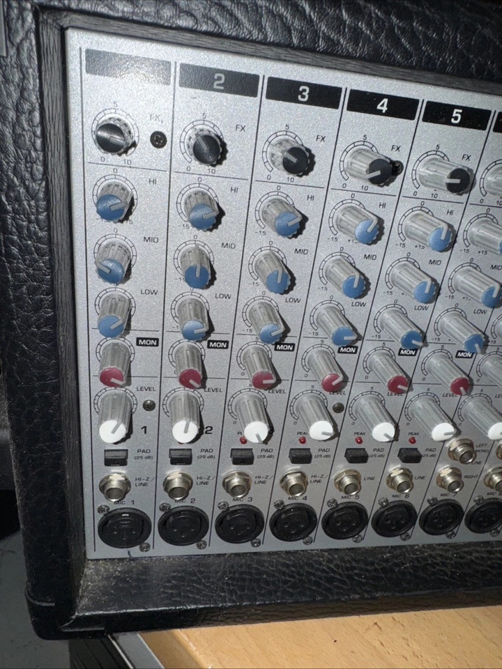 Behringer Europower PMX2000 2x250watt Powered Audio Mixer Works No Power Cord - Image 2 of 4