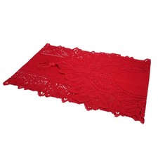 Reusable Table Runner Hand 33x180cm Knitted Table Runner Tasseled Edge