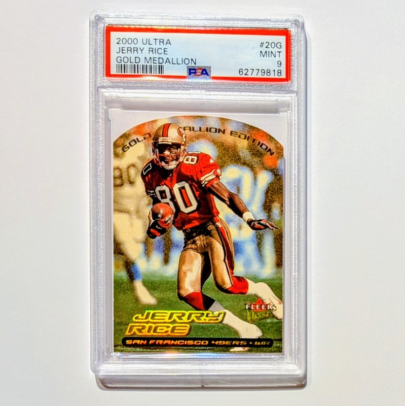 2000 ULTRA GOLD MEDALLION JERRY RICE PSA 9 MINT 20G 49ERS POP 12 ONLY 2 HIGHER