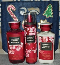 Bath  Body Works Japanese Cherry Blossom Body Mist, Lotion,  Wash  Gift Bag