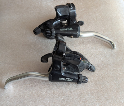 Shimano Deore LX ST-M564 Shifter Brake Combo Set 3x8 Brake Lever