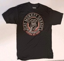 Camiseta negra Gas Monkey Garage talla LT grande alta - sangre, sudor y cervezas