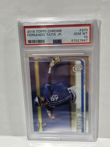 2019 Topps Chrome Fernando Tatis Jr. PSA 10 Gem Mint #203
