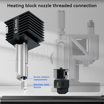 TZ-A1 0.2mm Stainless Steel Nozzle for Bambu Lab A1/A1 Mini 3D