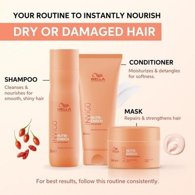 WELLA Professionals Invigo Nutri Enrich Deep Nourishing shampoo,coditioner &mask