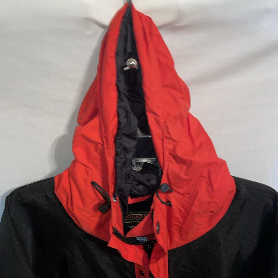 Stearns погоды мужской пальто с капюшоном размер 3XL красный черный нейлон на открытом воздухе дождя защитить - Изображение 3 из 4