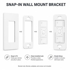 Wallplate Brackets for Pico-Style Smart Remote, Snap-In Wall Mount Holder for...