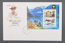 MayfairStamps Nicaragua FDC 1975 World Boy Scout Jamboree Souvenir Sheet Art Cra