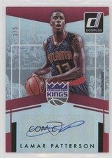 2016-17 Panini Donruss Elite Signatures Green 1/5 Lamar Patterson #88 Auto 7m3