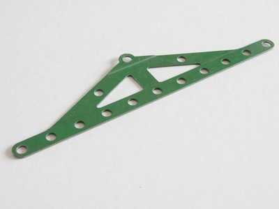 Meccano Stufenträger Rahmenteil 113 mittelgrün gestempelt MMIE