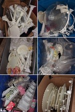 Vtg 80 Pc Set Wilton 18"-7" Wedding Cake Separator Round Plates Lot Bake Beams