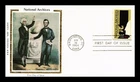 DR JIM STAMPS US COVER NATIONAL ARCHIVES 50TH ANNIVERSARY FDC COLORANO SILK