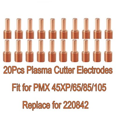 20Pcs Plasma Cutter Electrodes Fit for PMX 45XP/65/85/105, Replace for 220842