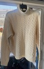 Polo Sport Ralph Lauren Vintage Men's Cream Cableknit Turtleneck Sweater Size L — photo 5