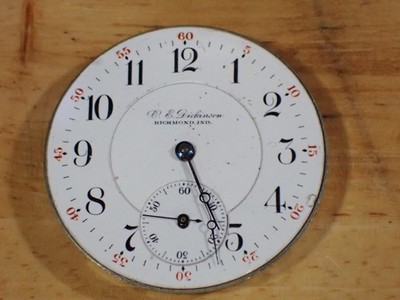 Illinois 17 Jewel Manual Wind 16s Pocket Watch Movement parts 304 PL Richmond IN