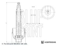 Blue Print Deckel, ÖLfiltergehäUse Blue Print Solution ADBP990048
