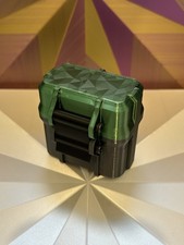 2 x 10ml Vial Storage Box – Holds 10ml vials Green and black  22mm wide vials. 