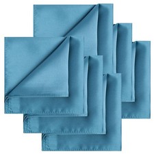 Satin Pocket Square Solid Color Handkerchief Gift Box 1 PC/6 PCS