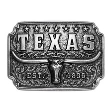 Mens Cowboy Texas Bull Western Belt Buckle For 1-1/5" Belt Rodeo Buckles