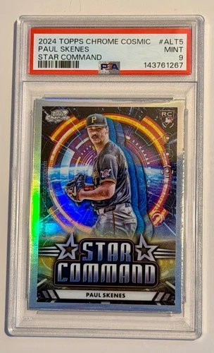 2024 Topps Cosmic Chrome Star Command Paul Skenes PSA 9 Mint RC 24/25 Cy Young
