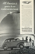 1939 Print Ad For The 1940 Studebaker Commander All America Is Yours To See 1939 Print Ad For The 1940 Studebaker Commander All America Is Yours To See