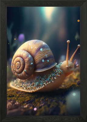 Schnecke Tier Gerahmtes Wandbild Poster Leinwanddruck Bild