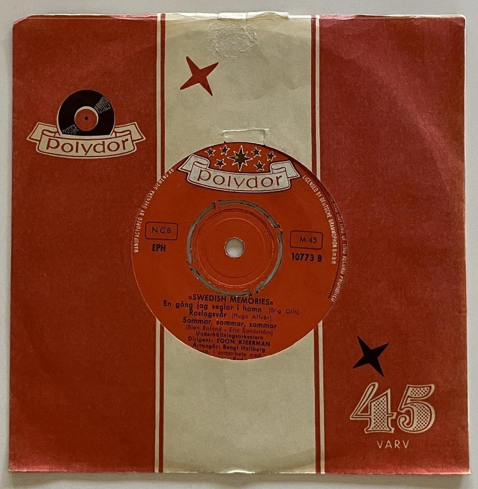 Swedish Memories Sag Det Med Ett Leende EP 45 NM Polydor Schlager Pop (1960) Foto 2 de 2