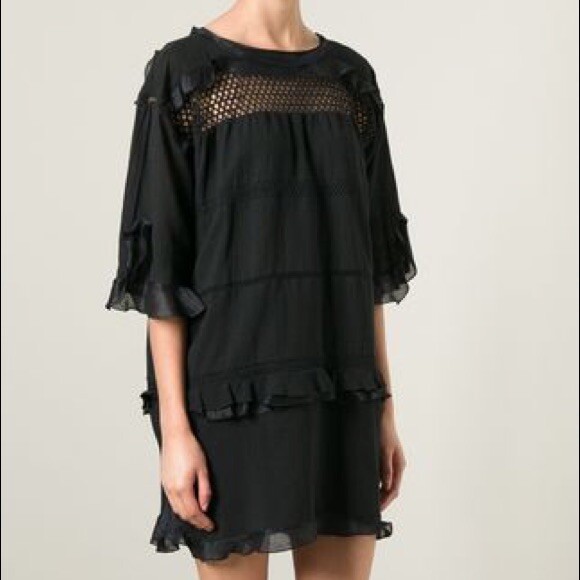 chinese dress ladies Isabel Marant toile Sherazade Dress | Black | Size 40