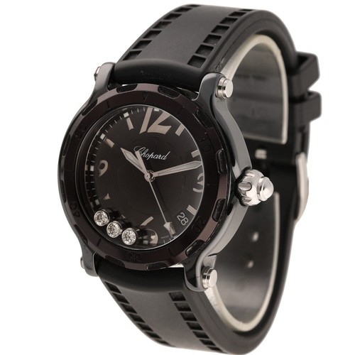 Chopard Happy Sport Limited Edition Floating Diamonds 38mm Ceramic Case, 28/8507 - Picture 2 of 7