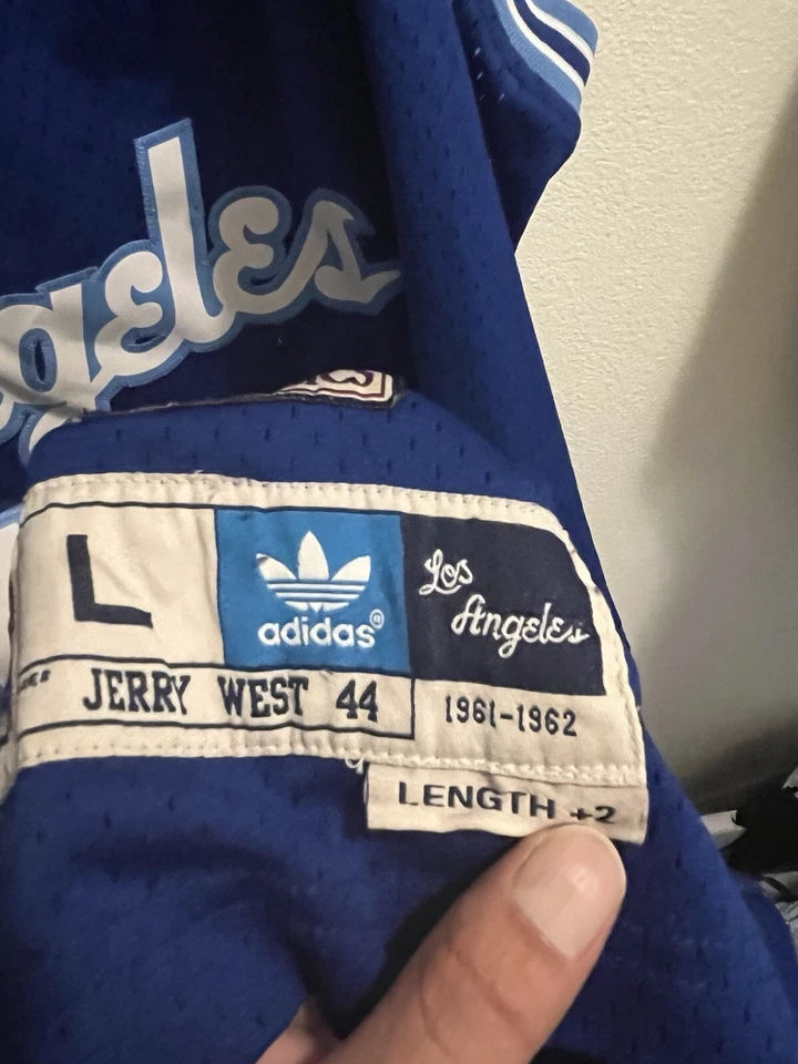 洛杉矶湖人队复古球衣 #44 杰里·韦斯特硬木经典  — 第 2/3 张图片