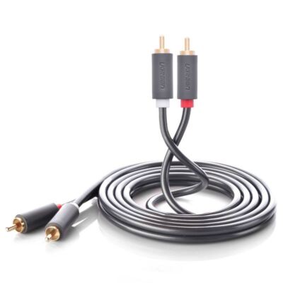 2xRCA male to 2xrca male cable 3m black, UGREEN/1051