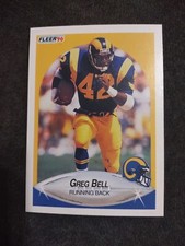 1990 Fleer #34 Greg Bell Los Angeles Rams Football Card