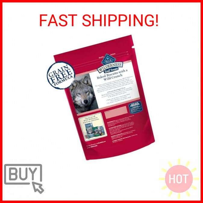 Blue Buffalo Wilderness Trail Treats High Protein Grain Free Dog Biscuits Crunch